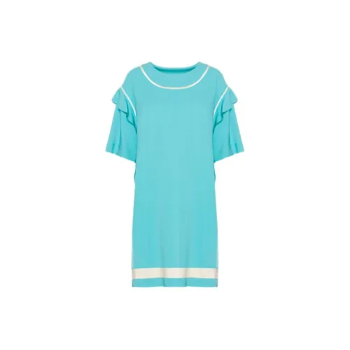 MOSCHINO Short-Sleeved Dresses Women's Blue