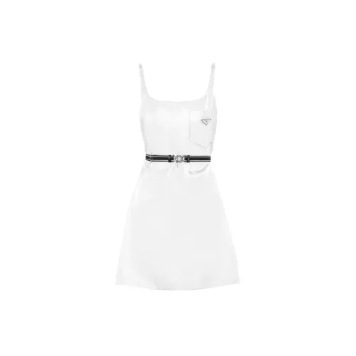 PRADA Sleeveless Dresses Women's White