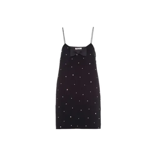 MIU MIU Sleeveless Dresses Women's Black