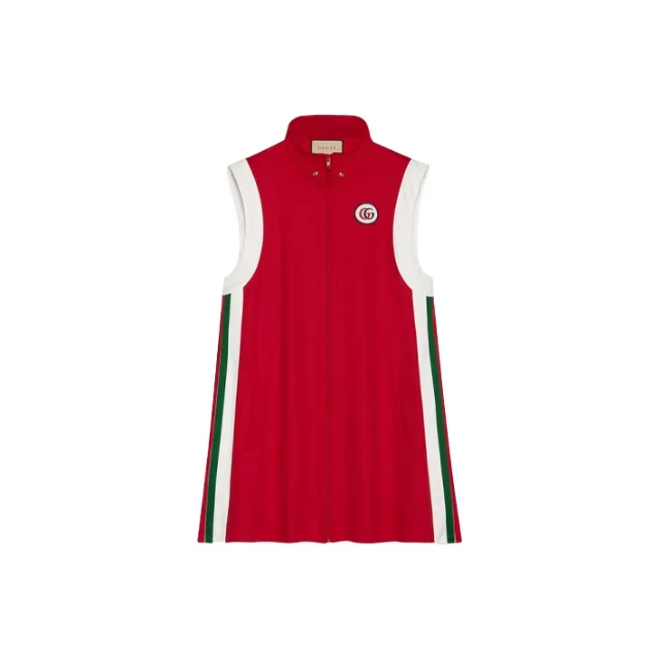 GUCCI Technical Jersey Dress Red-1