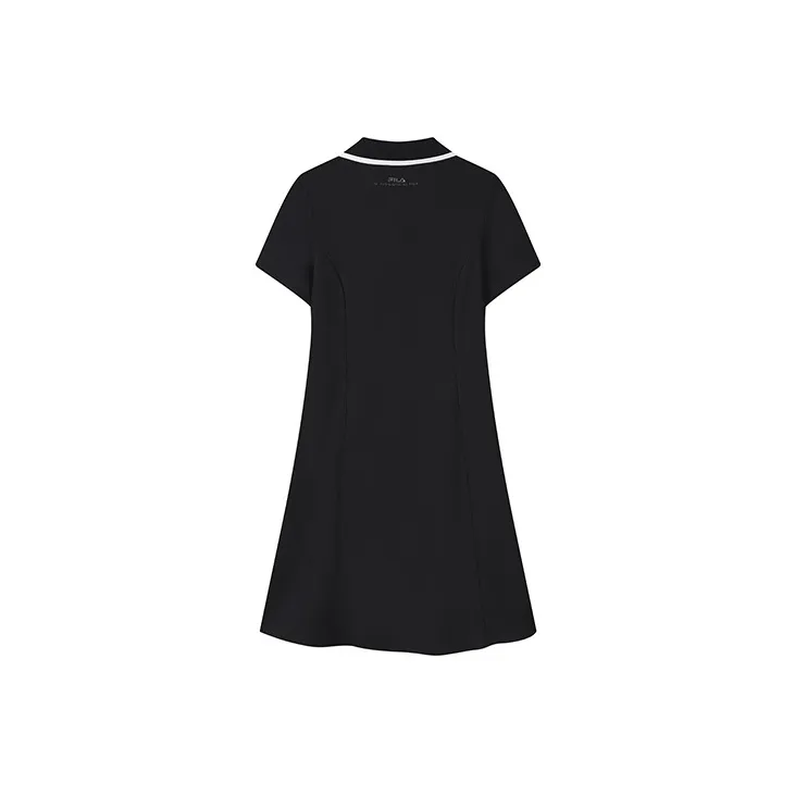 FILA Short Sleeved Dress Women's Jet Black-1