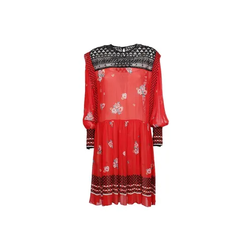 PHILOSOPHY DI LORENZO SERAFINI Long-Sleeved Dresses Women's Red