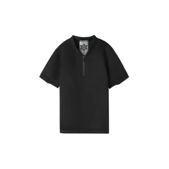 NORVINCY Comfortable And Breathable Semi-Open Neck Short-Sleeved T-Shirts Unisex