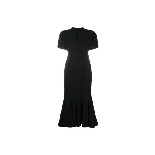 VERSACE Short-Sleeved Dresses Women's Black