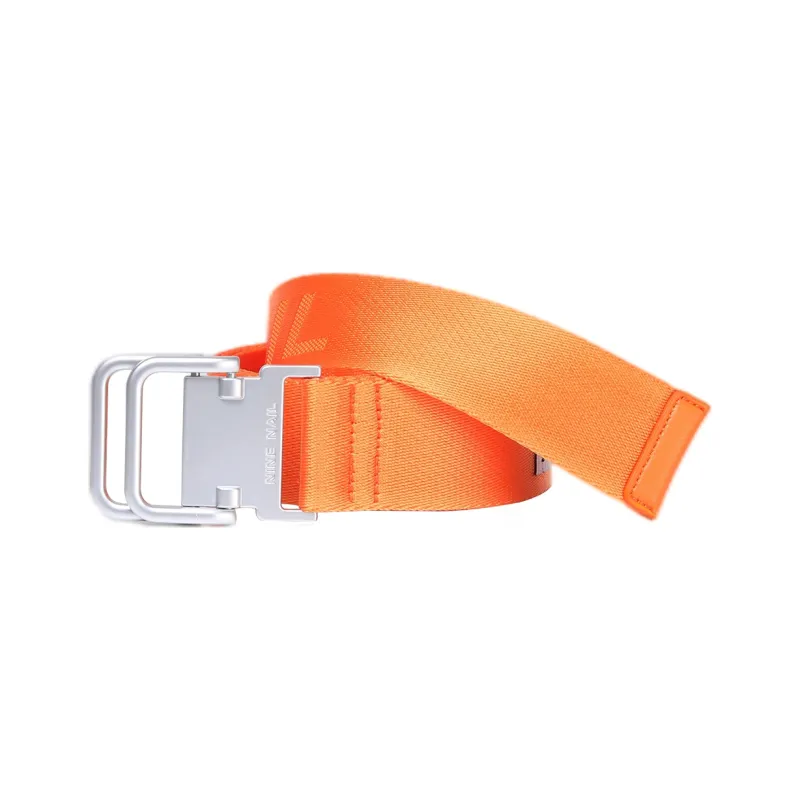 NINE NAIL Double Ring Buckle Nylon Canvas Belts Unisex Width 3.7cm-0