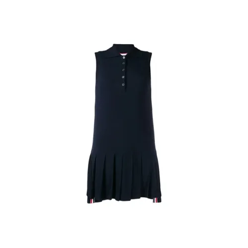 THOM BROWNE Sleeveless Dresses Women's Dark Blue