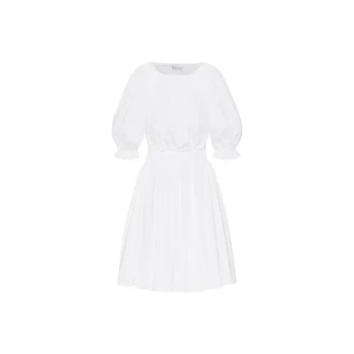 RED VALENTINO Short-Sleeved Dresses Women's White