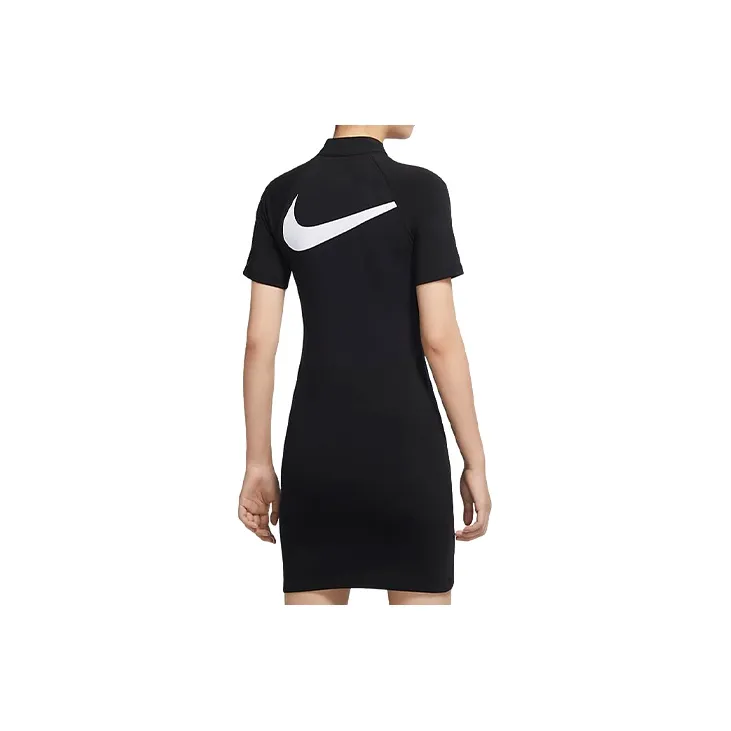 Nike Short Sleeved Dresses Women's Black-1