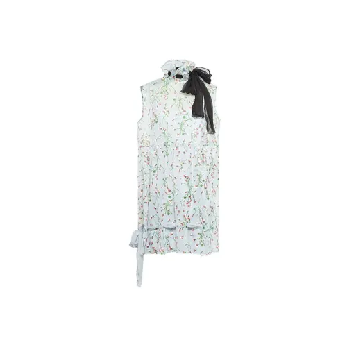 MIU MIU Sleeveless Dresses Women's Green