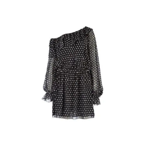 SAINT LAURENT Long-Sleeved Dresses Women's Black