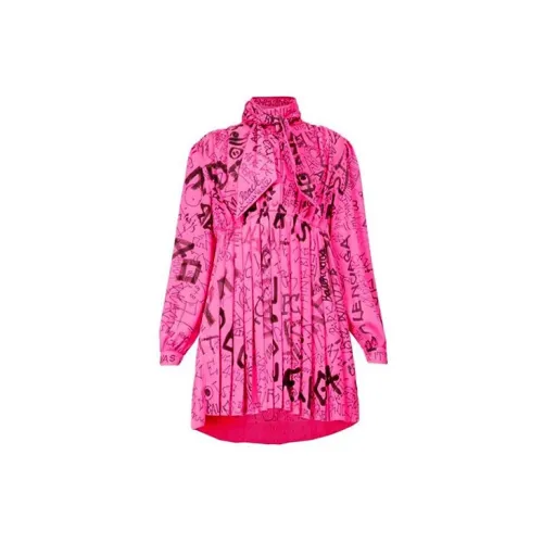 Balenciaga Long-Sleeved Dresses Women's Pink