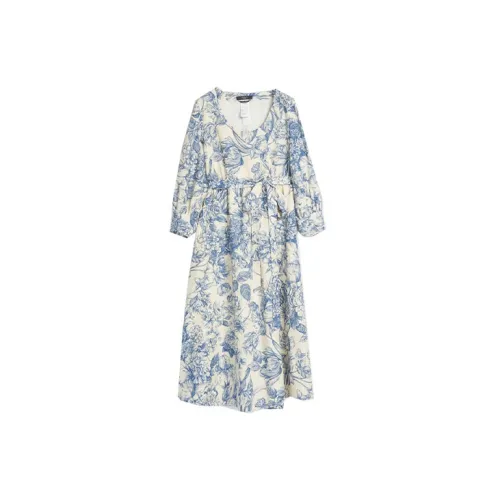 WEEKEND MaxMara Long-Sleeved Dresses Women's Blue