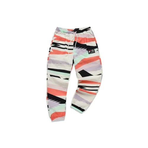 Marcelo Burlon X FILA FUSION Marcelo Burlon Collaboration Collection Sports Pants Women's Gray Base Camouflage