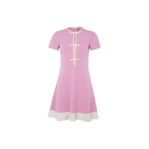 RED VALENTINO Short-Sleeved Dresses Women's Pink