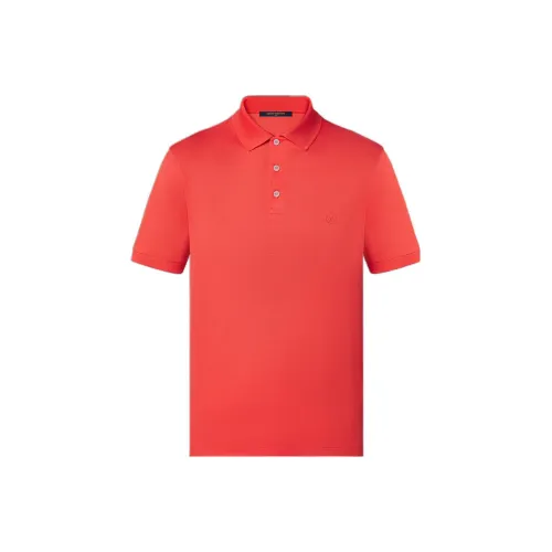 LOUIS VUITTON New Quarterly Products Of LV Polo Shirts Men Orange