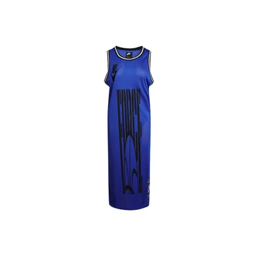 Nike Sleeveless Dresses Women's Blue