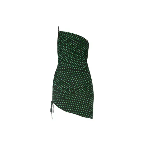 SAINT LAURENT Sleeveless Dresses Women's Green