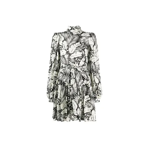 SAINT LAURENT Long-Sleeved Dresses Women's White