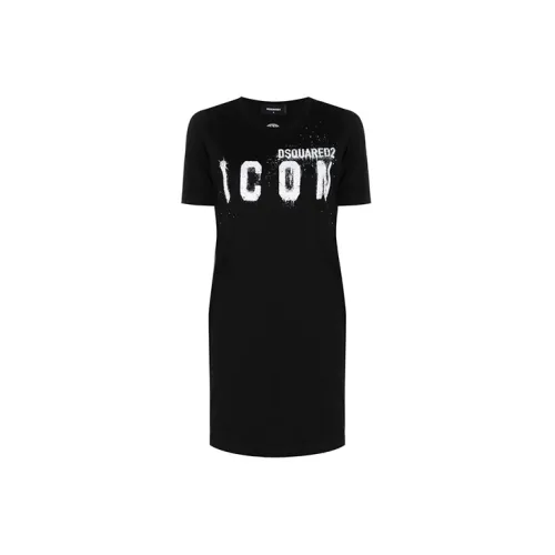 DSQUARED 2 Short-Sleeved Dresses Women's Black