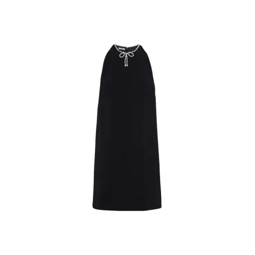 MIU MIU Sleeveless Dresses Women's Black