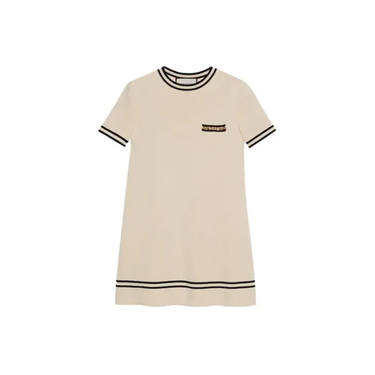 GUCCI Horsebit Short sleeve Knitted Dress-2