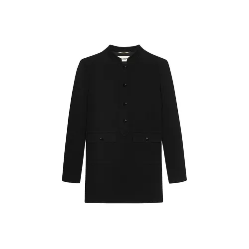 SAINT LAURENT Long-Sleeved Dresses Women's Black