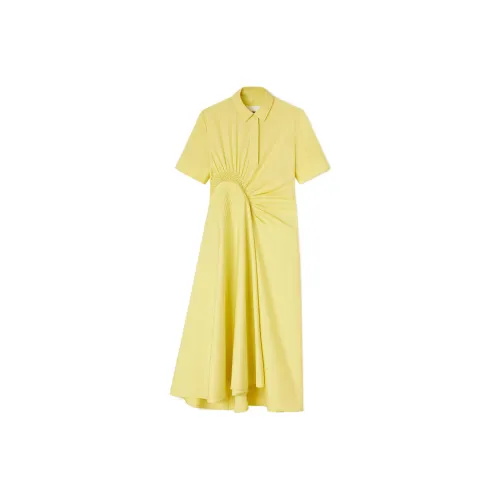 JIL SANDER Short-Sleeved Dresses Women's Yellow