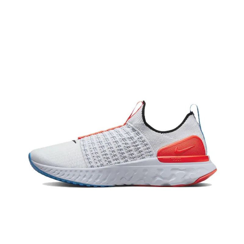 Nike React Phantom Run Flyknit 2 Football Grey Bright Crimson Women's-0