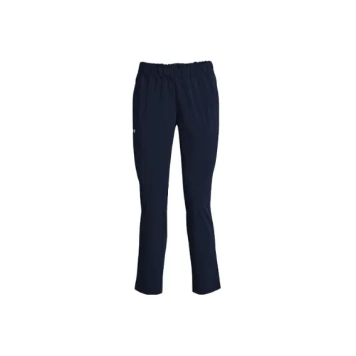 Under Armour Wmns Logo Straight Casual Trousers Blue