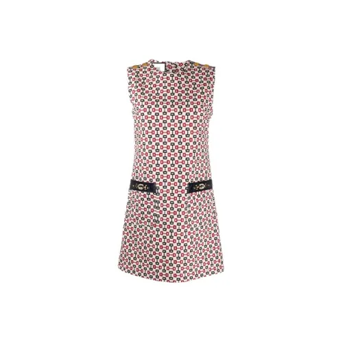 GUCCI Sleeveless Dresses Women's Light Pink