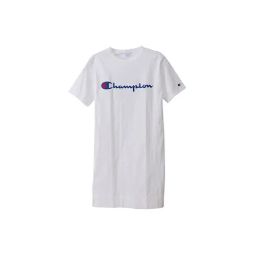 Champion Japanese Line Short-Sleeved Dresses Women's White