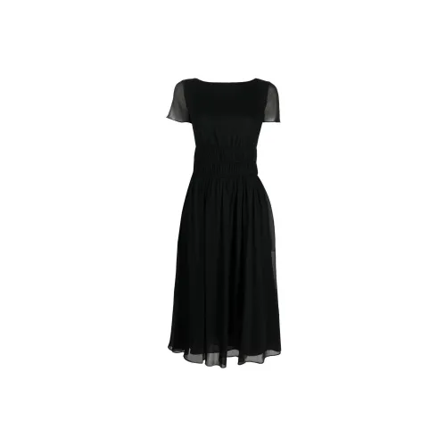 EMPORIO ARMANI Short-Sleeved Dresses Women's Black