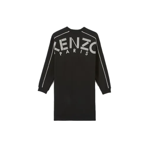 KENZO Long-Sleeved Dresses Women's Black