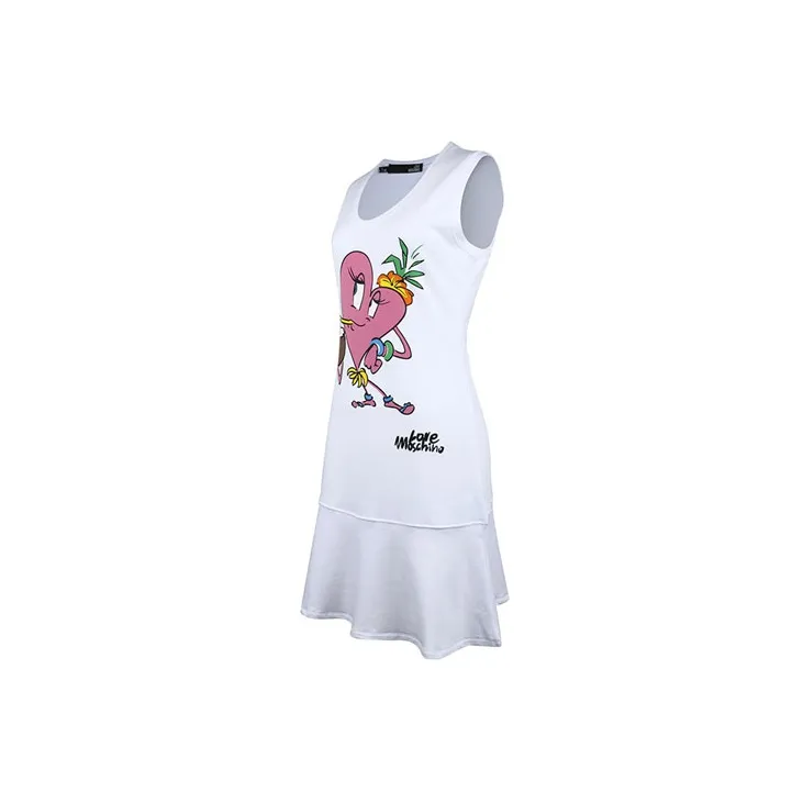 MOSCHINO Sleeveless Dress Women's White-1