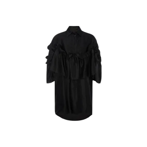 MM6 Maison Margiela Short-Sleeved Dresses Women's Black