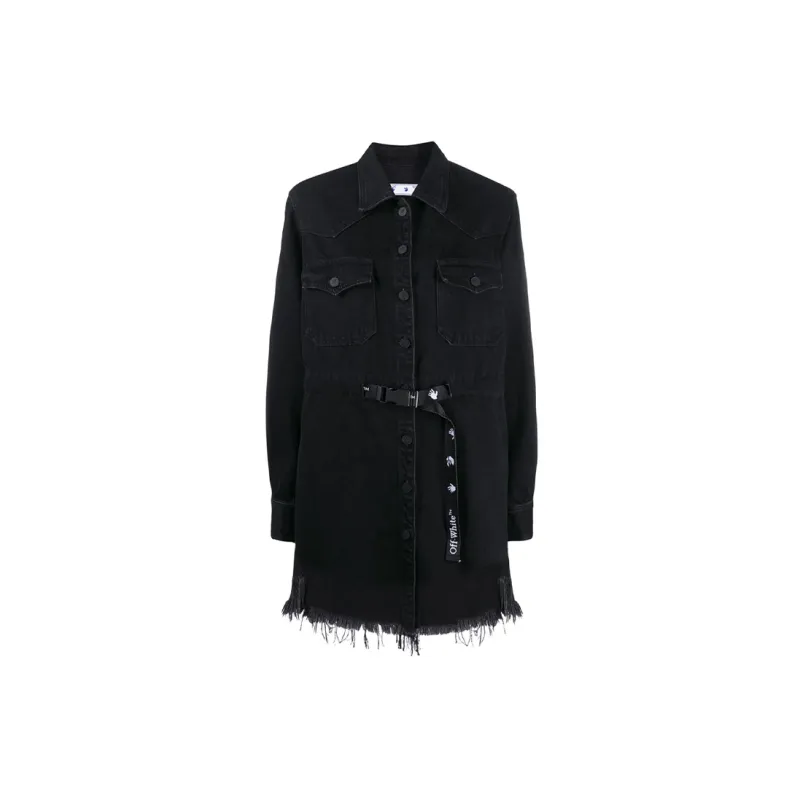 OFF-WHITE FW20 Long-Sleeved Dresses Women's Black-1