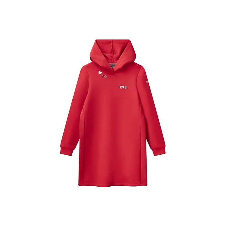 FILA Long Sleeved Dresses Women's Legend Red-1