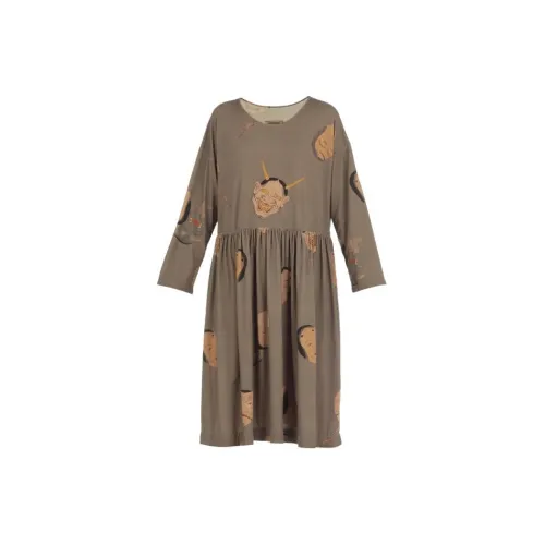 UMA WANG Long-Sleeved Dresses Women's Brown