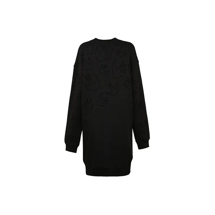 McQ Alexander McQueen Long Sleeved Dresses Women's Black-1