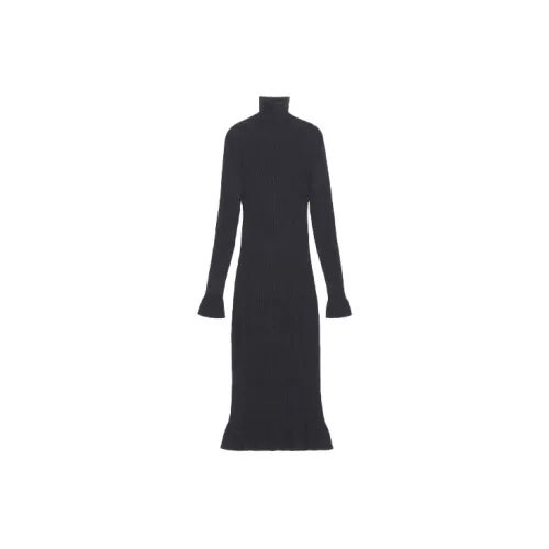 GANNI Long-Sleeved Dresses Women's Black