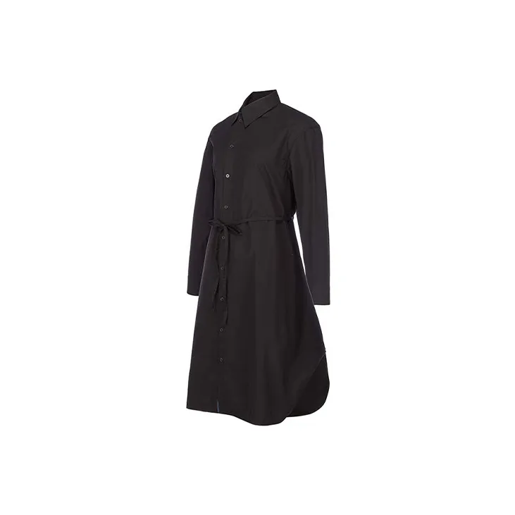 Yohji Yamamoto Long Sleeved Dresses Women's Black-2