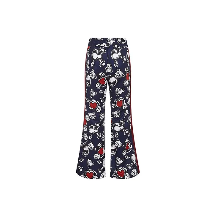 PALM ANGELS Knitted Sweatpants Women's Blue-1