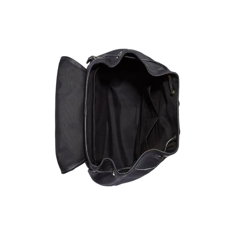 COACH Sullivan Coated Canvas With Pebbled Leather Backpack Large Size Men's Black-2