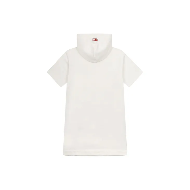 MLB Short Sleeved Dresses Women's Ivory White-1