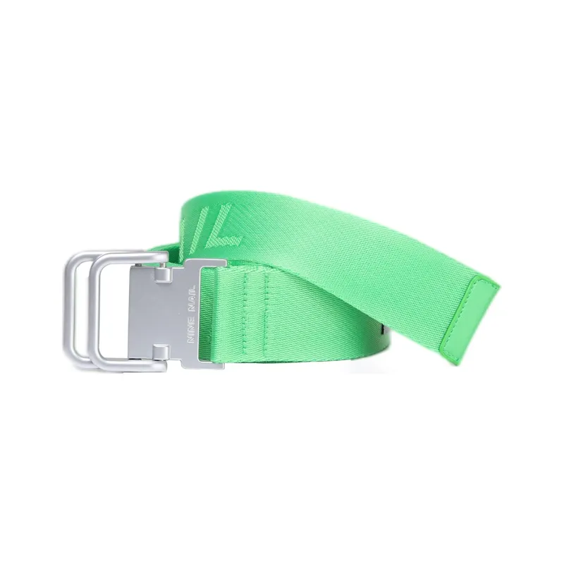 NINE NAIL Double Ring Buckle Nylon Canvas Belts Unisex Width 3.7cm-6
