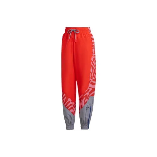 Adidas Knitted Sweatpants Women's Orange Red