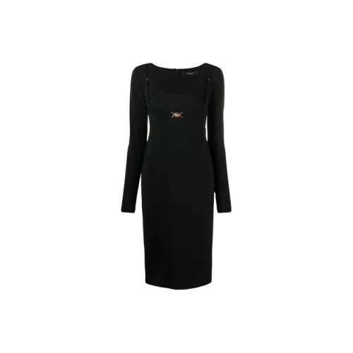 VERSACE Long-Sleeved Dresses Women's Black