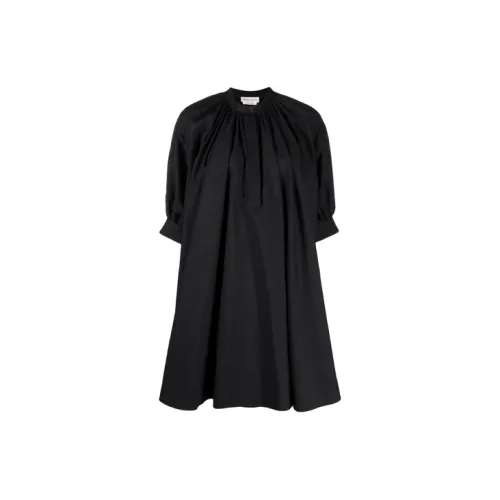 Alexander McQueen Short-Sleeved Dresses Women's Black