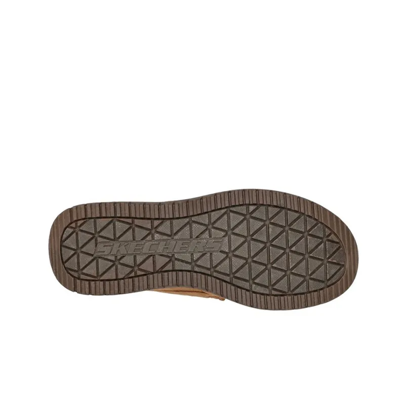 Skechers Relaxed Fit Murette Ghetti Low Top Casual Shoes Men's Brown Loose Fit-4