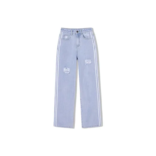 LA CRAWFISH Jeans Women's Washed Light Blue